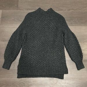 Anthropologie Charcoal Grey Tunic Sweater